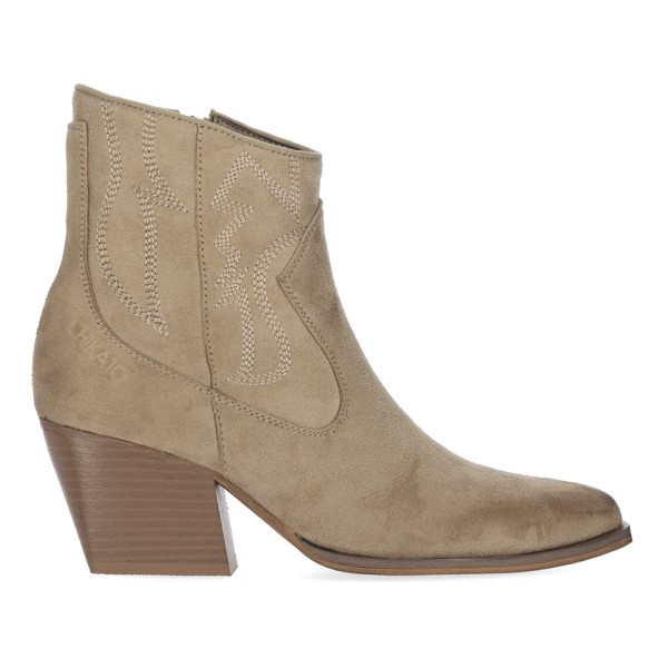 Botín Chika 10 Apache 01 Taupe Mujer 
