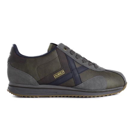 Zapatilla Munich Sapporo 149 Kaki Gris Hombre