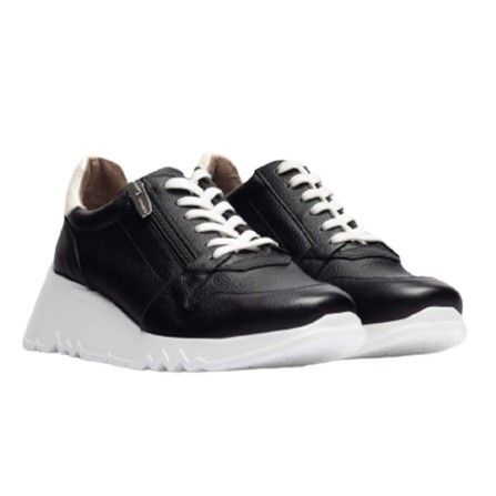 Zapatillas Wonders E-6713 Negro Mujer