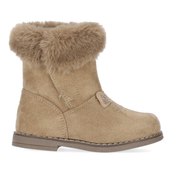 Bota Chika 10 Gummy 01 Taupe Niña