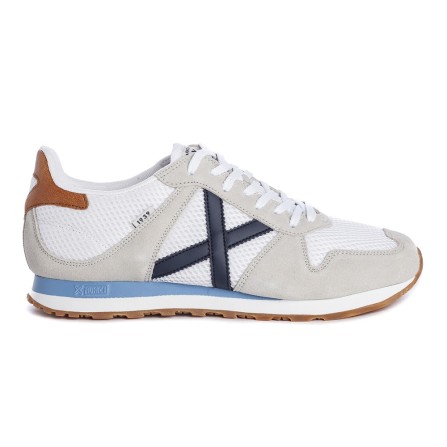 Zapatilla Munich Massana 437 Blanco Marino Hombre 